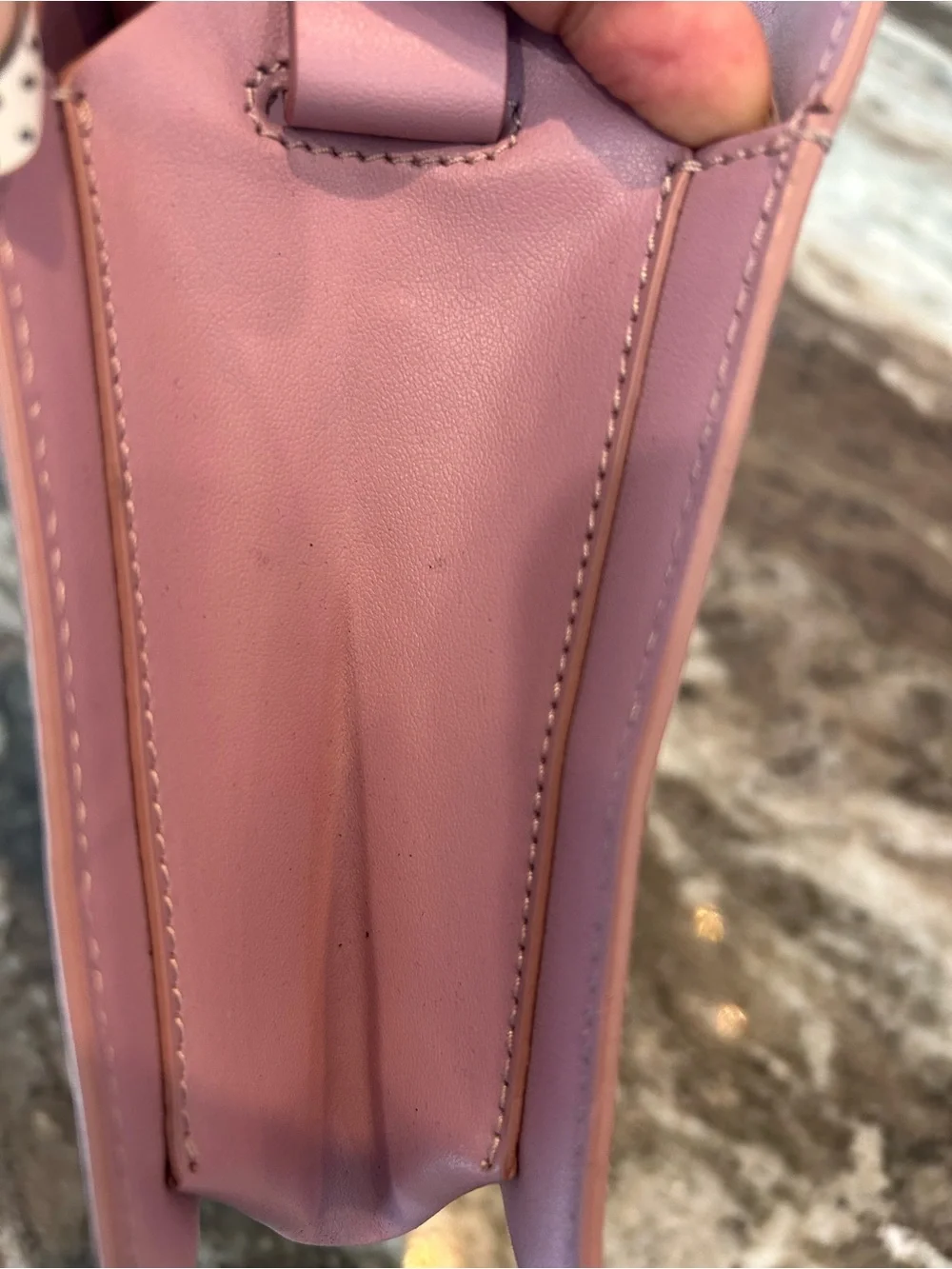 Everlane Lilac Pink the lunch box Bag made in Italy a few scuffs wear